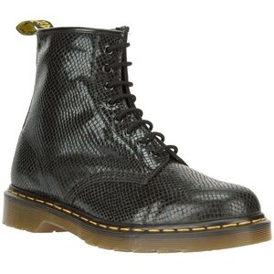 Dr. Martens 1460 Airwair Bouncing Soles Snakeskin Size 9 Black Lace Up